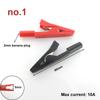 Red+black 20/50A PVC Alligator Crocodile Clip Clamp Socket Plug Handle Test Cable Probe 4mm Banana Plug Electric Battery