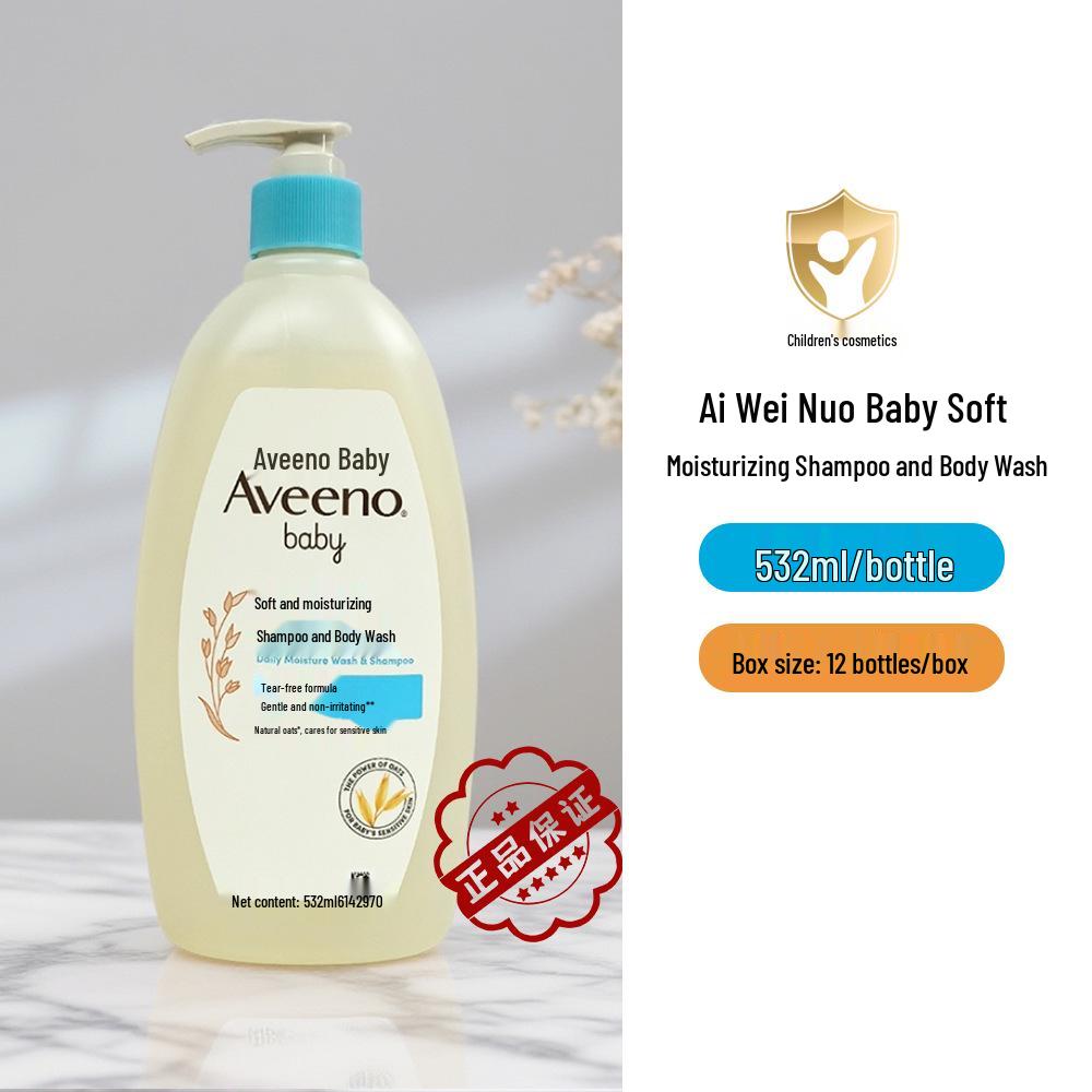 Aveeno Baby Gentle Moisturizing Shampoo & Body Wash, 532ml