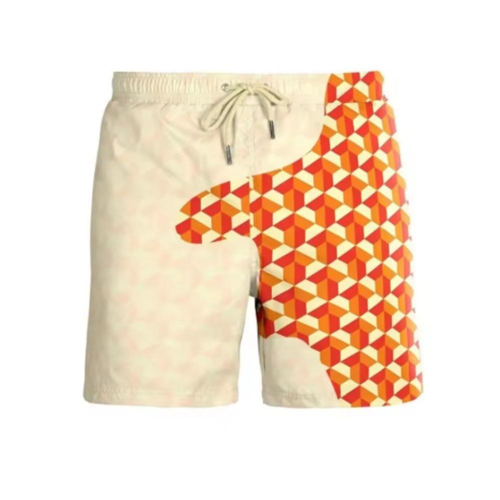 Herren 3D-Druck Shorts mit Kordelzug, Atmungsaktiv & Vielseitig, Neue Ankunft