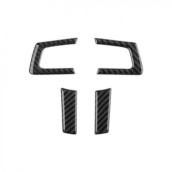 Carbon Fiber Steering Wheel Button Frame Chin Cover For Mazda MX-5 2009-2015