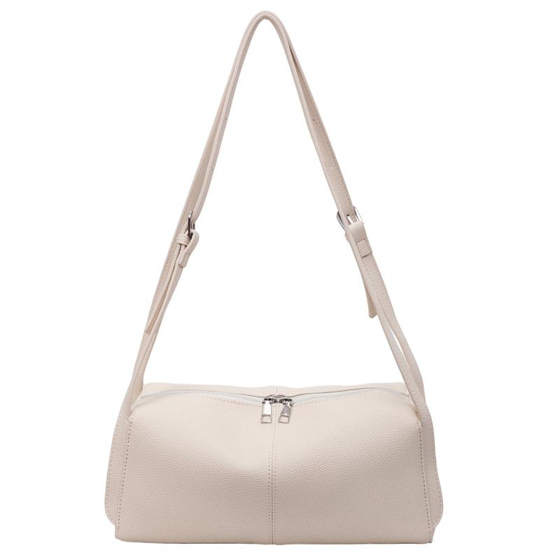 Fashion Solid PU Zipper Shoulder and Crossbody Bags 2026 Light Luxury Simple Versatile Personality Popularity Women's Handbags