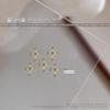 Rhinestone Metal Cross Nail Charms - Retro Chrome Alloy Nail Accessories