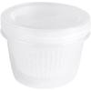 Airtight Refrigerator Storage Container 4.4 Inch Food Crisper Box with Leakproof Lid for Garlic Ginger Onion Kitchen Organizer