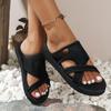 Breathable, Mesh, Round Toe, Slippers, Plus Size, Soft Sole, Beach Shoes, Women's Slippers