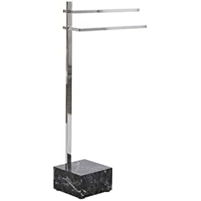 Porte-serviettes sur pied - DKD Home Decor - Argenté - Acier et MDF - 47 x 23 x 82 cm