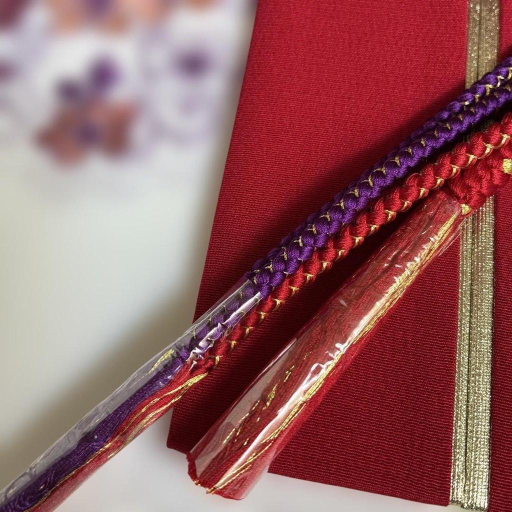Used This Month's saleObi Tightening for Furisode, Obiage for Furisode, Layered Collar for Furisode, Embroidered Half Collar, Kimono Accessories for
