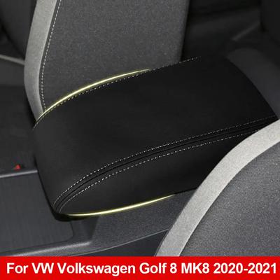 Podłokietnik samochodowy Pokrywa konsoli środkowej Pokrywa podłokietnika Akcesoria samochodowe Pokrowiec ze skóry PU do VW Volkswagen Golf 8 MK8 2020-2021