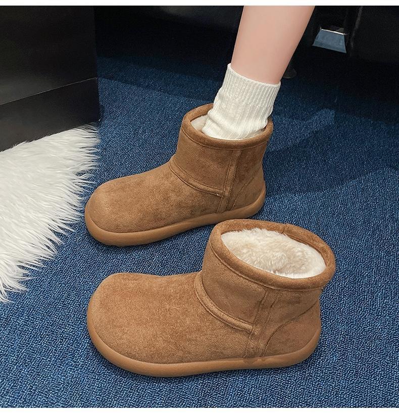Snow boots women's winter thickened and velvet thick-soled snow boots new versatile medium tube comfortable