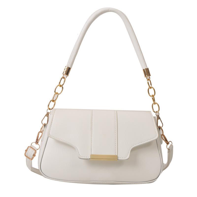 Trendy Chain Shoulder Bag Women 2023 Winter New Pu Street Style Small Square Bag