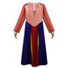 Women's Hocus Pocus 2 Cosplay Dress Halloween Medieval Witch Costume with Cape Stage Performance Outfit