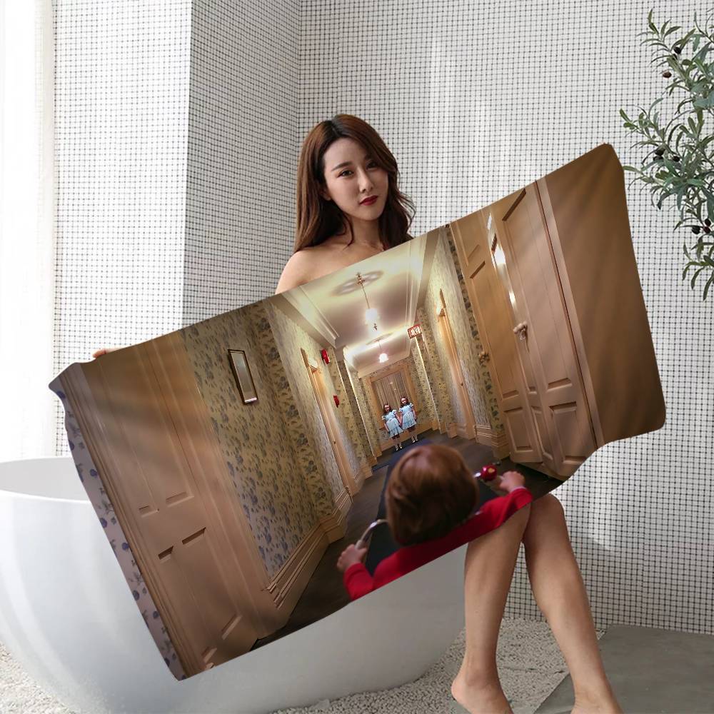 

Horror Movie The S-Shining Anime Beach Swimming Towel Soft Absorbent Washcloth Children s Gifts For Kids Travel Camping Gym W30*H60(CM)