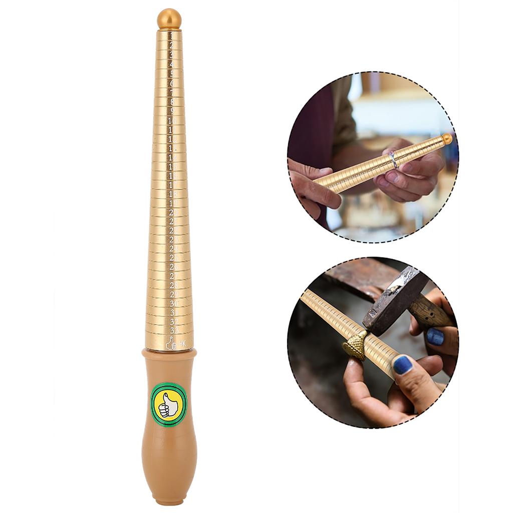 Ring Gauge Mandrel Finger Sizing Measuring Stick Ring Jewelry Tool Hongkong Size