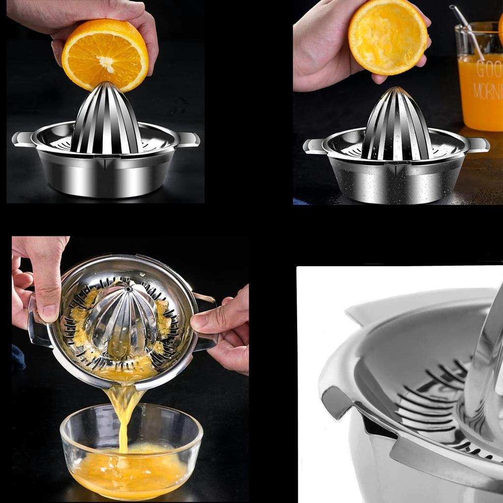 304 Stainless Steel Lemon Orange Juice Squeezer Blender Juicer Maker Hand Manual Press Kitchen Household Small Juice Extractor