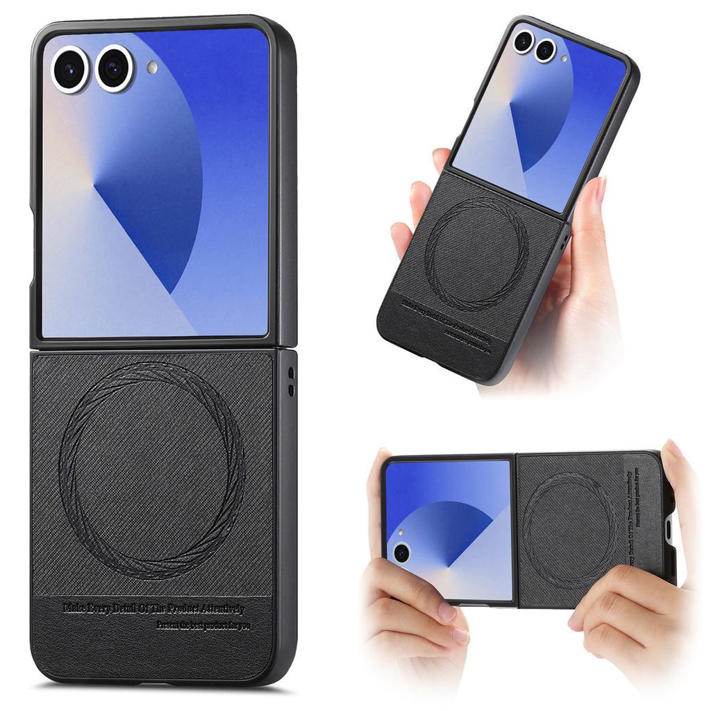 Comfortable Leather Folding Magnetic Case for Samsung Galaxy Z Flip7 5G Flip 7 6 Flip6 Flip4 Flip 5 4 3 Flip3 Accessories