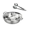 Divided Soup Pot With Durability Stainless Steel Lid For Simultaneous Durability Broth Preparation And Efficient Cooking
