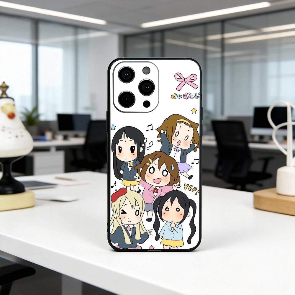 K-K-ON Musikband Mädchen Handyhülle Silikon Weich Für IPhone 17 16 15 14 13 12 11 X XR Plus Pro Max Plus