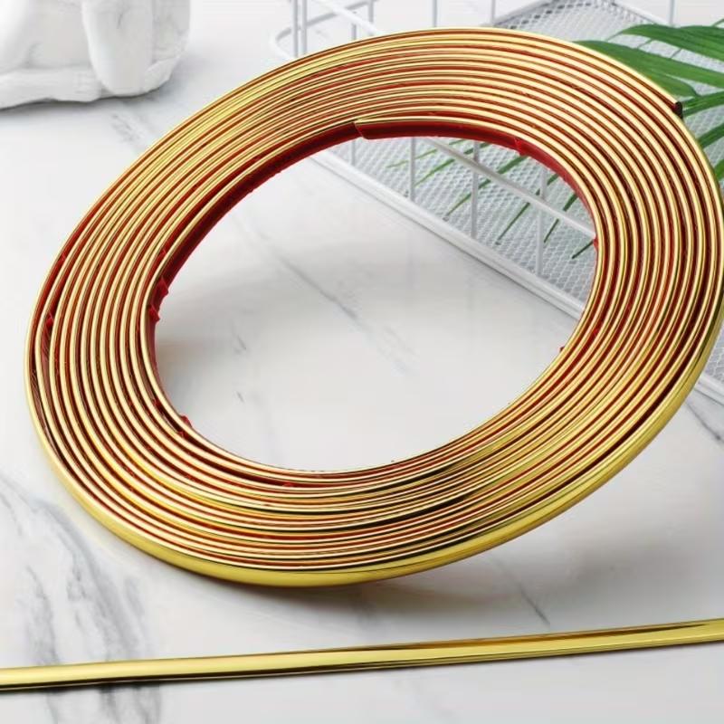 1PC 3meters 3meters/118.11in mirror frame decorative strip, featuring a mirror effect decorative strip, removable