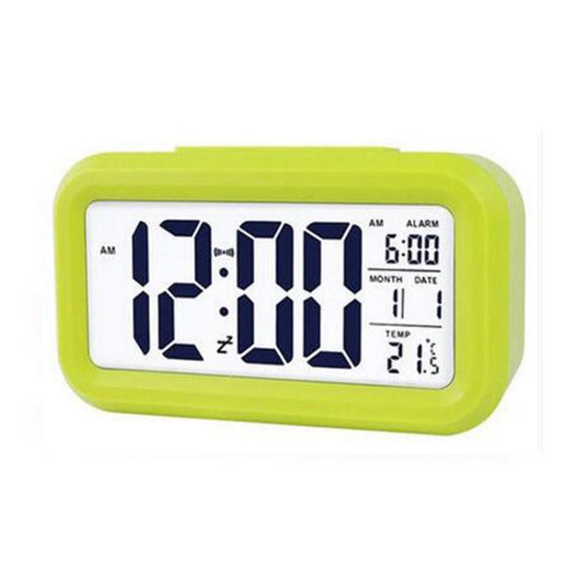 Alarm Digital Rechargeable Clock With Smart Light Sensor Room Gift Decoration