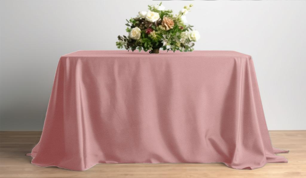 Matte Velvet Tablecloth, Powder Pink, For A Table 230X230Cm