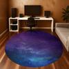 1pc Galaxy Nebula Round Chair Mat Area Rug - Non-Slip, Floor Mat for Office, Bedroom, Home Decor Christmas Gift P0811154