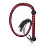 VaHppy Genuine Leather Adult SM Toys Snake Whip 108cm 250g Black/Red Fringed Ponytail Braided Conditioning Spanking