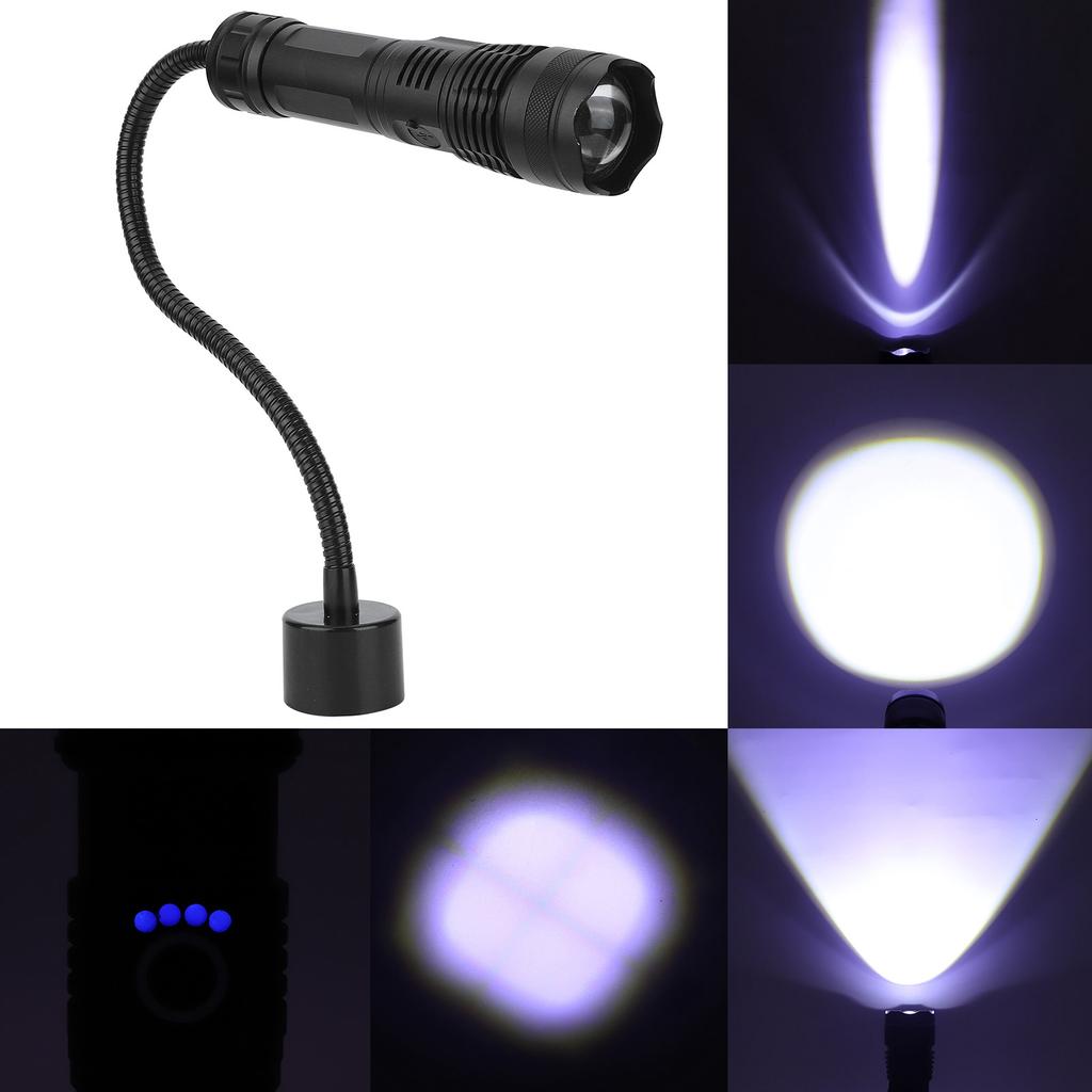 2-in-1 USB-wiederaufladbare LED-Taschenlampe Arbeitsleuchte mit magnetischer Basis für CNC-Fräsmaschine