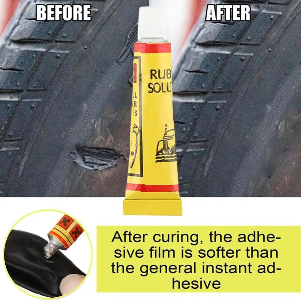 1 - 20 Stück Reifenflickset - Professioneller Gummi-Kleber & Flicken für Auto-, Motorrad-, Fahrradreifen