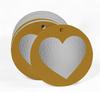 Inkdotpot Pack Of 100 Made With Love Wedding Favor Paper Tags Craft Real Gold Foil Hang