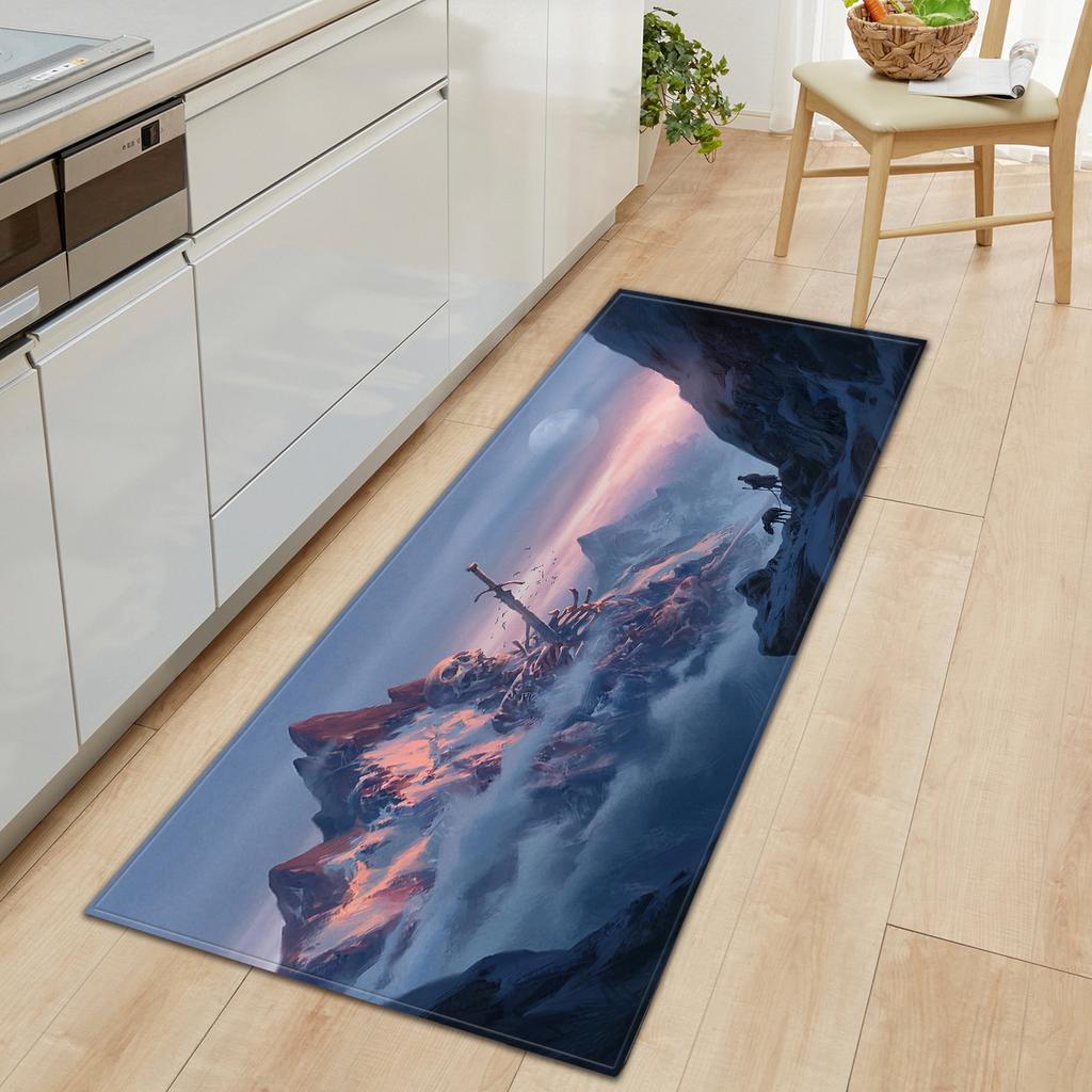 Skull Sand Wardrobe Shoe Cabinet Long Floor Mat