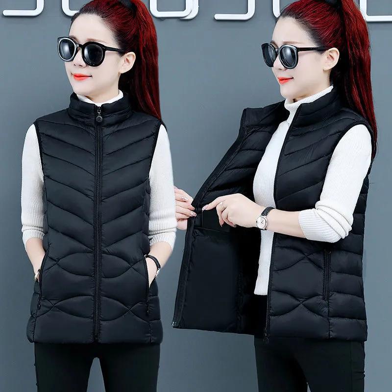 Dámská bunda vesta Podzim Jaro Zima Kabát s podšívkou, Vesta Dámská bunda s kapucí, Chaleco Mujer Bunda