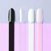 50pcs False Nail Tips Fake Nail Art Fan Shaped Palette Card Display Acrylic Practice Color Chart For Nail Polish With Ring Clear