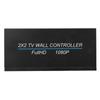 2x2 HD Multimedia Interface Video Wall Controller 4K 30HZ TV Wall Controller with Remote 180 Degree 