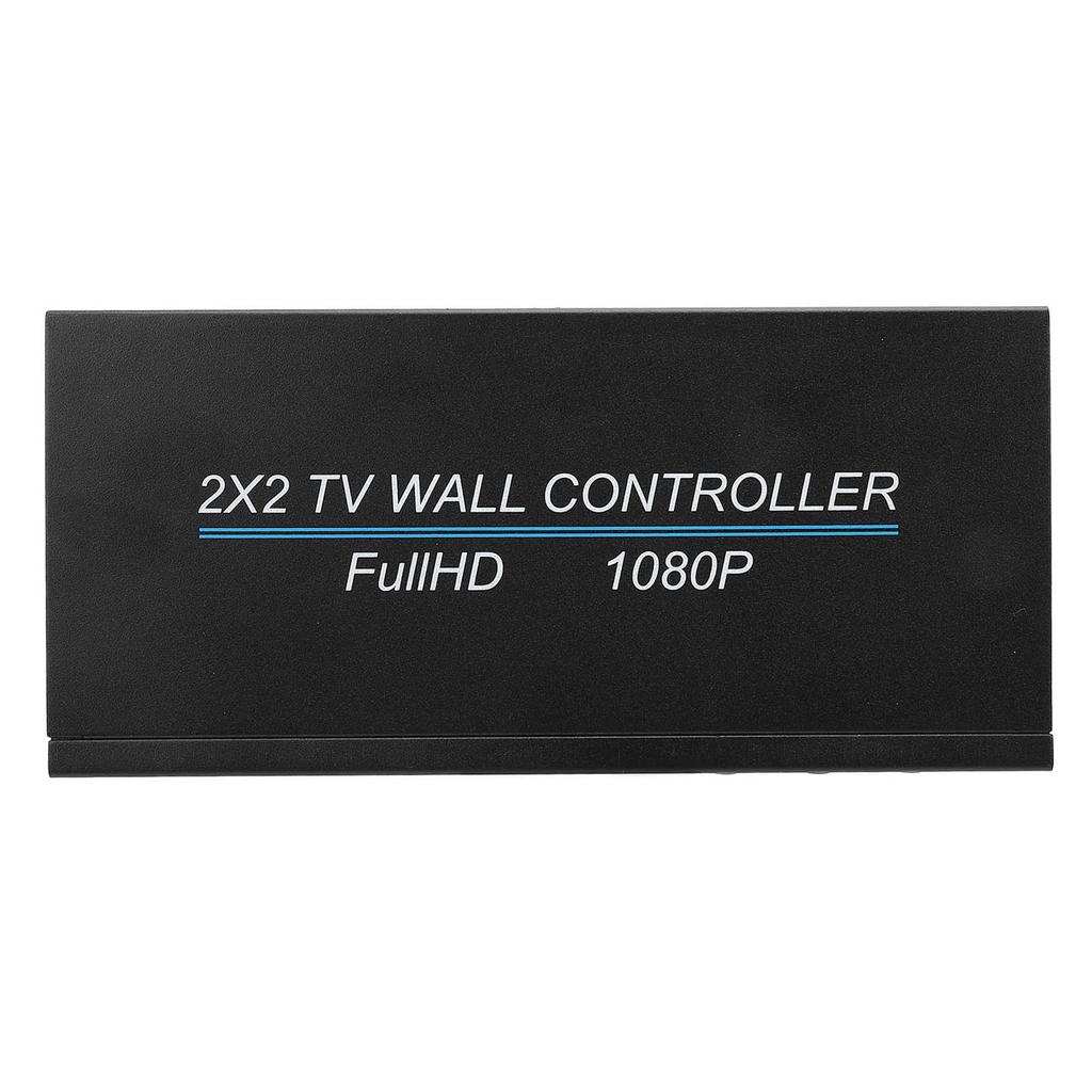 2x2 HD Multimedia Interface Video Wall Controller 4K 30HZ TV Wall Controller with Remote 180 Degree 