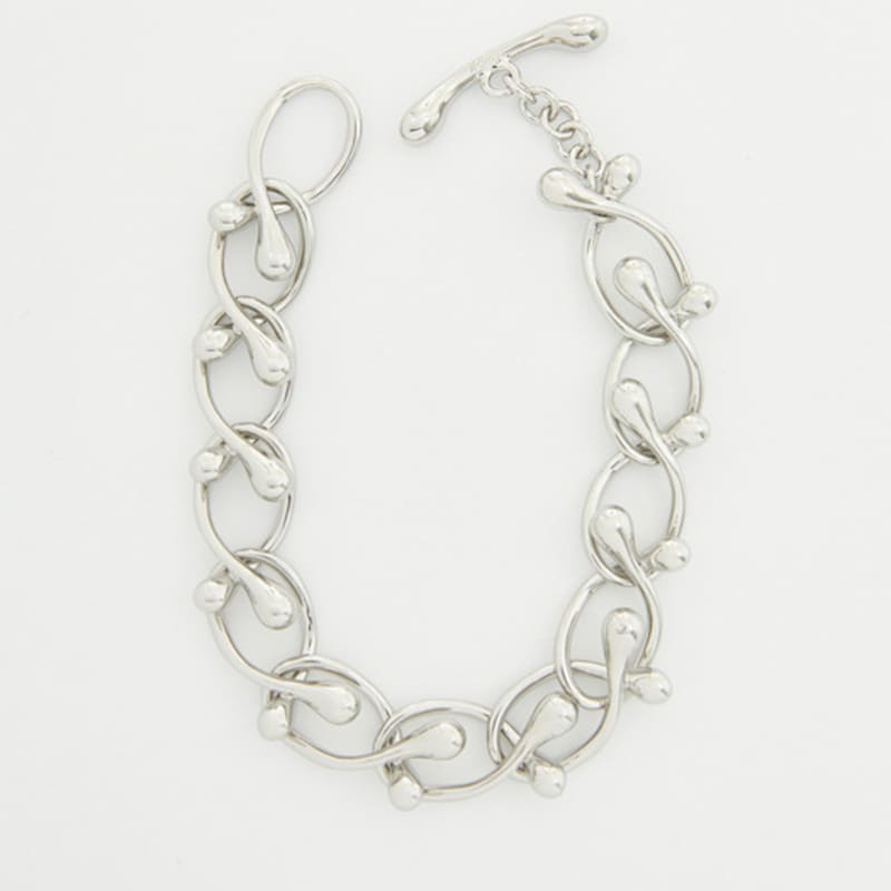 Viollina Tear Drop Chian Bracelet_Silver