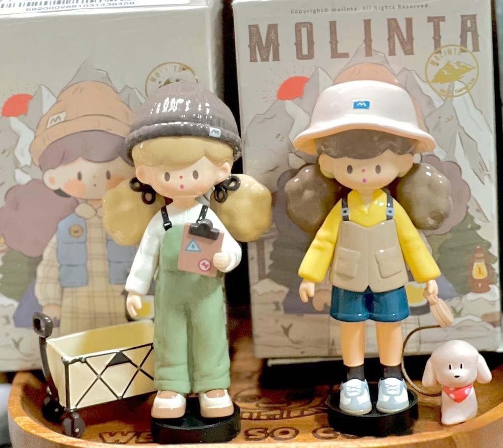 Finding Unicorn Molinta Camping Vlog Series Toys Cute Action Anime Figure Kawaii Model Designer Doll Gift