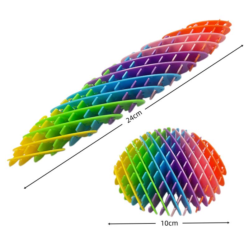 3D Verwrongen Worm Elastisch Net Pop It Speelgoed Vreemd Puzzel Stuiterbal Decompressie Artefact Uitschuifbaar Ventiel blue