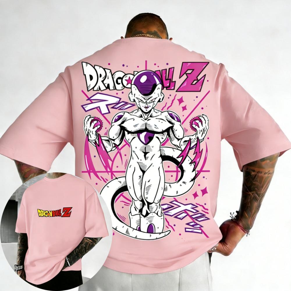 Dragon Ball Anime T-shirt Summer Color Printed Casual Top