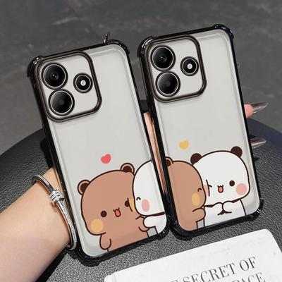 Cartoon Couple B-Bubu Phone Case for Redmi Note 11s 9S 10s 11 12 13 10 Pro 14 Pro Plus 10 Lite Soft Cover