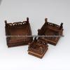 Solid Wood Rectangular Base for Statue or Pot