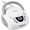 LONPOO Portable CD Player with Bluetooth, FM Radio, MP3 Playback, USBAUX Input, Headphone Jack, LCD Display, Compact Design for Language Learning