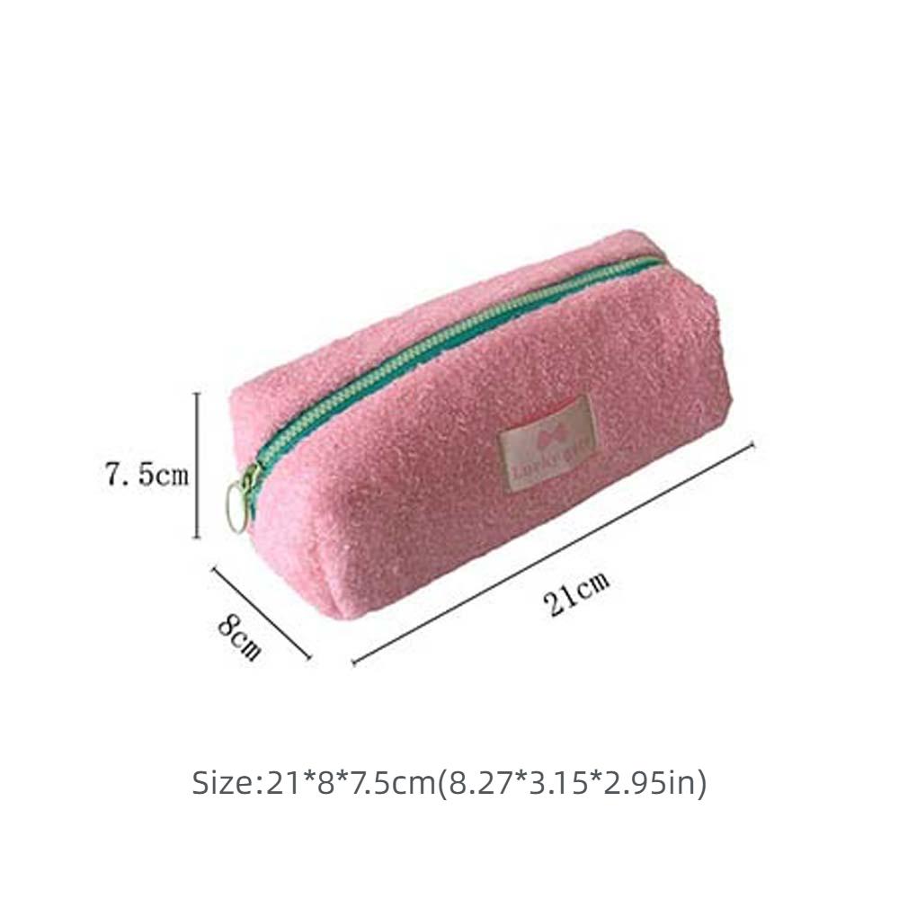 Organizér na psací potřeby Plyšová taštička na psací potřeby Pouzdro na tužky Kosmetická taštička Měkká taštička na tužky