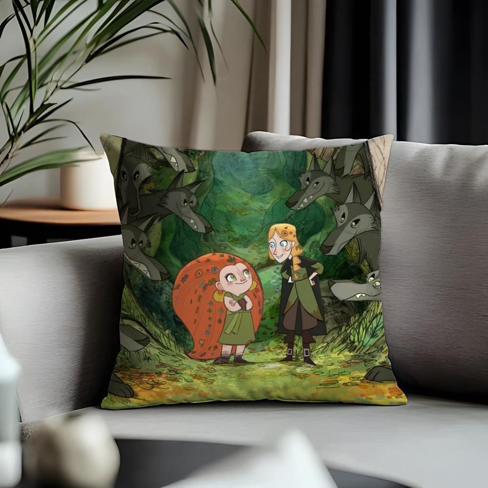 Trending Wwolfwalkersied Cushion Cover Antidustmite Pillowcase Invisible Zipper Silky Short Plush Sofa Cushion Cover