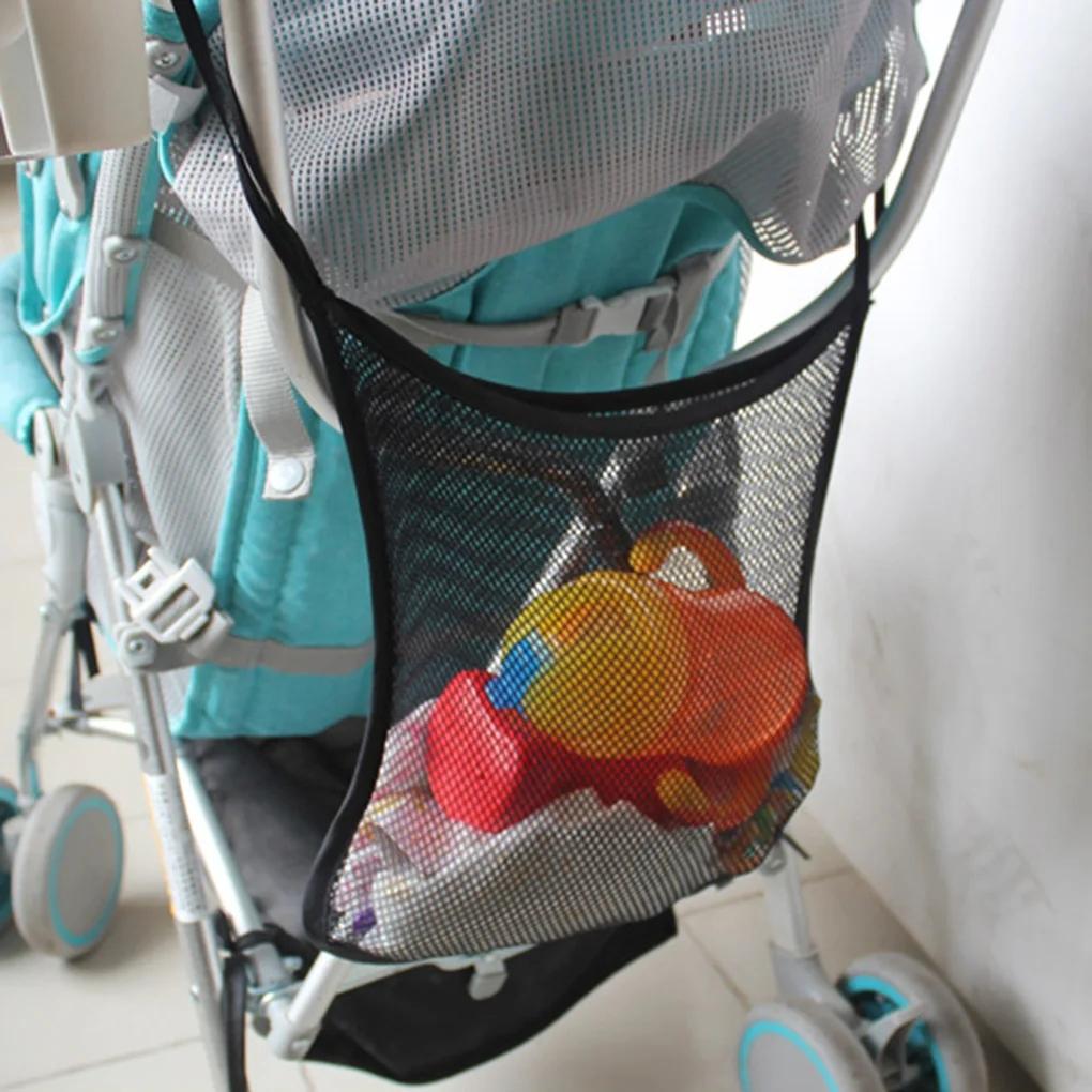 Baby Stroller Mesh Bags Baby Outdoor Hanging Storage Net For Toys Tissue Diaper Baby Stroller Network Convenient Collect Bags