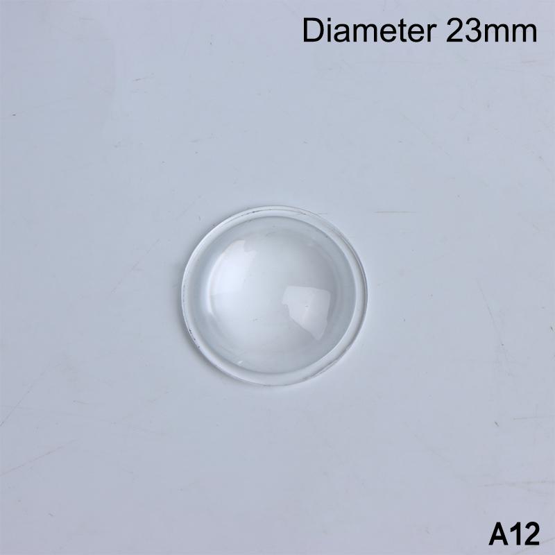 8-44 Mm Round Transparent Acrylic Plano-Convex Lens Flashlight Led Lens Focusing Torch Accessories Magnifying Glass Convex Lens