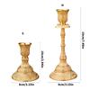 Elegant European Engraved Pattern Taper Candle Holders Antique Metal Candlestick Candelabra For Table Centerpieces