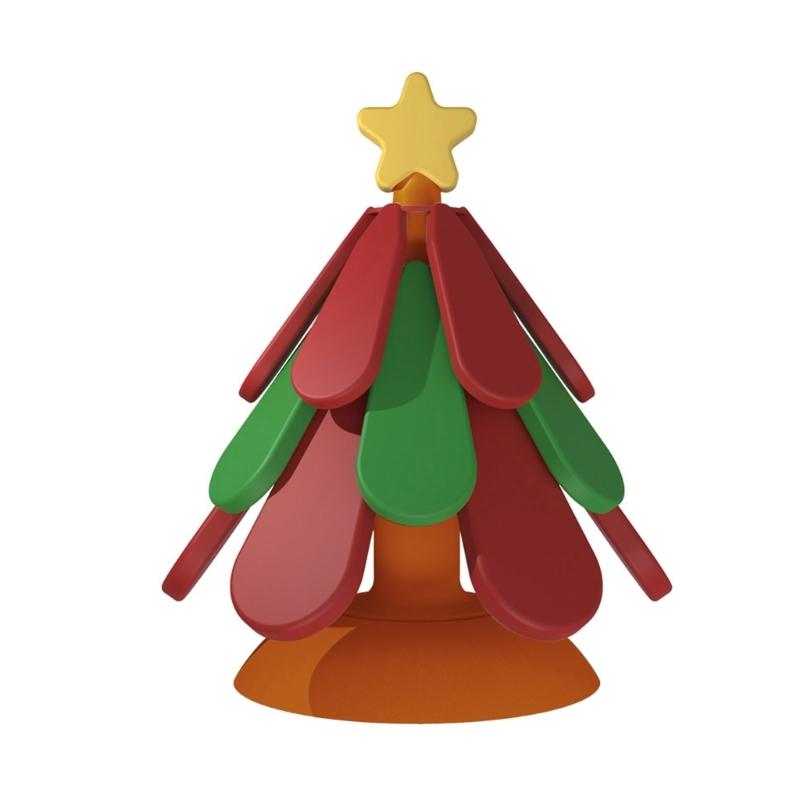 Silicone Christmas Tree Coasters Silicone Mats Dishes Insulation Pad Heat Resistant Placemats For Dining Table Decoration красный