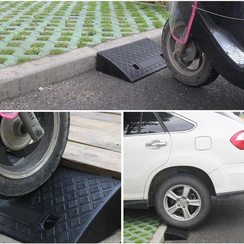 Durable Portable Threshold Ramp 3–10cm Height, Anti-Slip Surface for Car, Motorcycle, Wheelchair, Pets, Doorstep, Curb Access