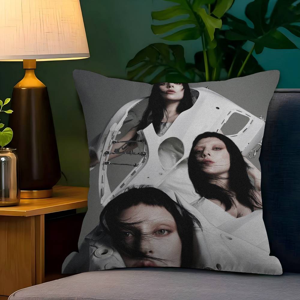 Singer L-Lady Gaga Mayhem Cushion Cover Pillowcase Upholstery Sofa Throw Pillow Home Decor Pillowcas