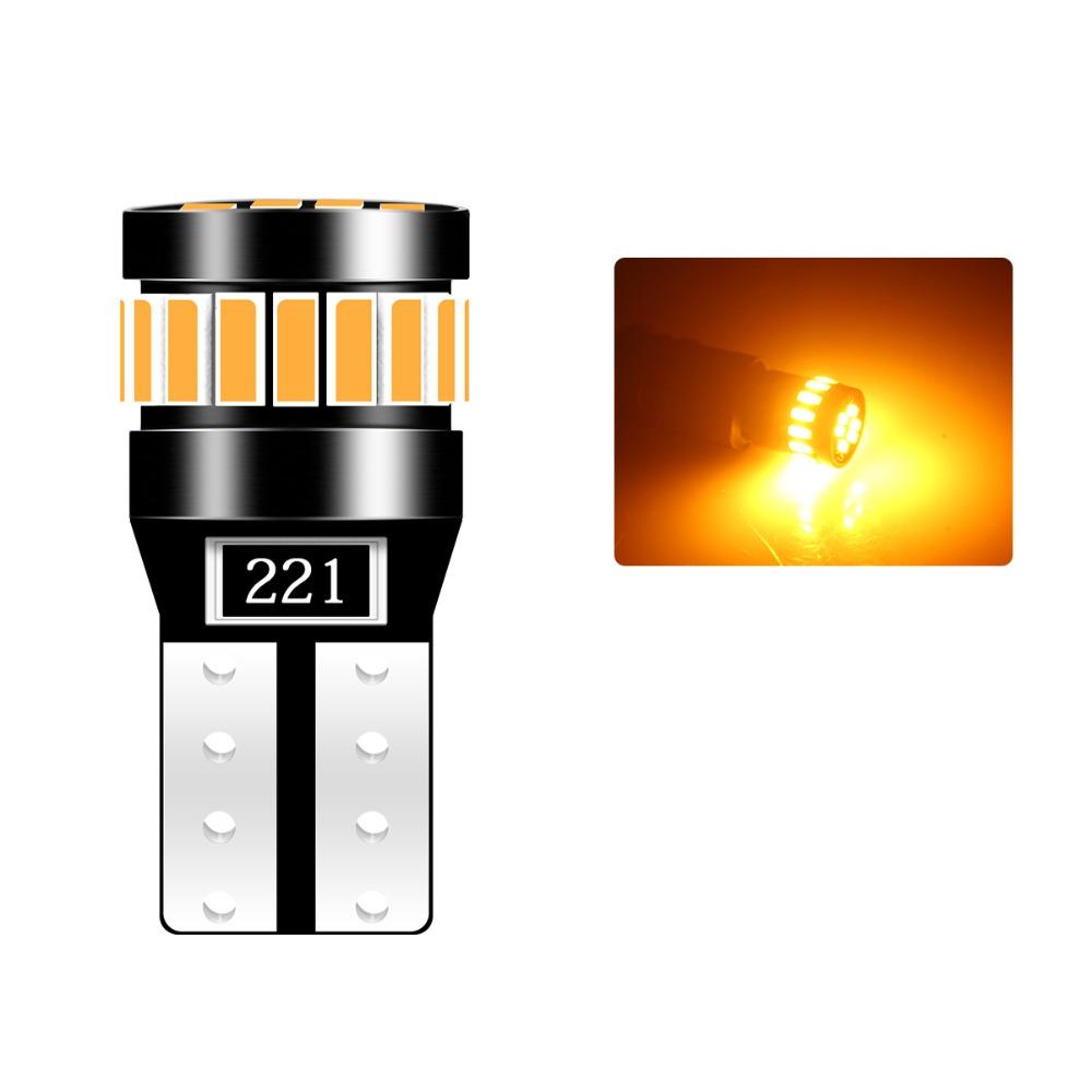 2PCS High Quality Canbus Automotive LED Lights Water Proof T10 W5W Parking Lights Ultra Brightness Strobe Car Turn Signals