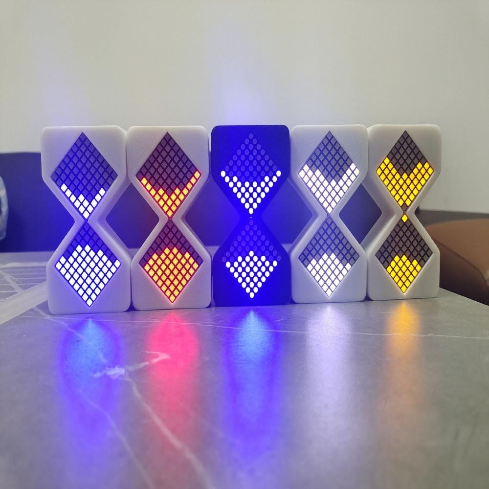 Cyber Style LED Electronic Hourglass with Gravity Sensing Luminous Sandglass Birthday Gift